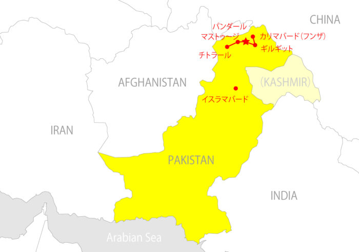パキスタンマップ_チトラール