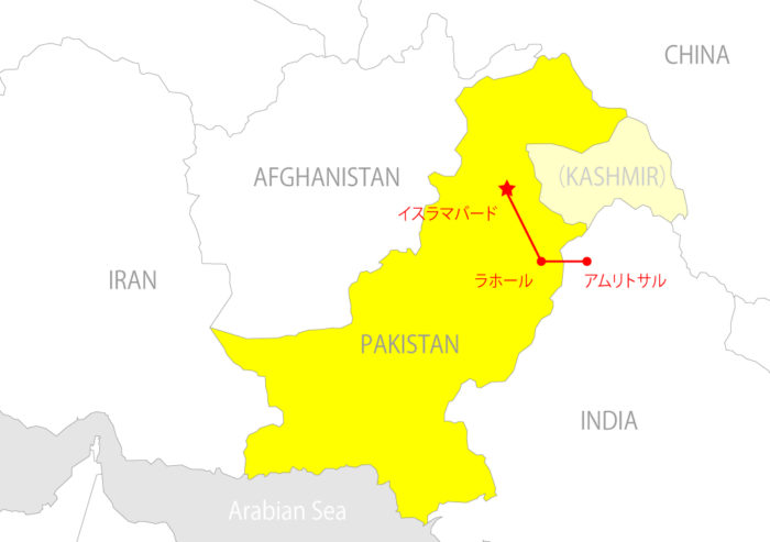 パキスタンマップ