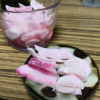 【おつまみ／日野菜かぶ】酢漬けにしたら綺麗なピンクに染まりました！