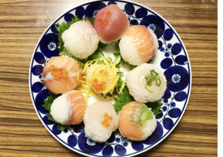 【母の日／プレゼント】娘と一緒に「手鞠寿司」。簡単、可愛い手料理。