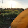 【家庭菜園／キャンプ】自家菜園でテントを張り一晩を過ごしてみました。