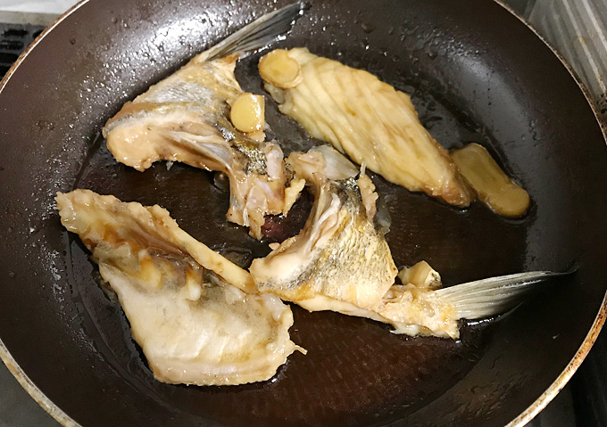【釣り飯／煮付け】クロダイ（黒鯛）の炊き込み＆出汁