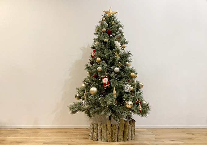 【アルザス】クリスマスツリー／足元を隠す木／DIY
