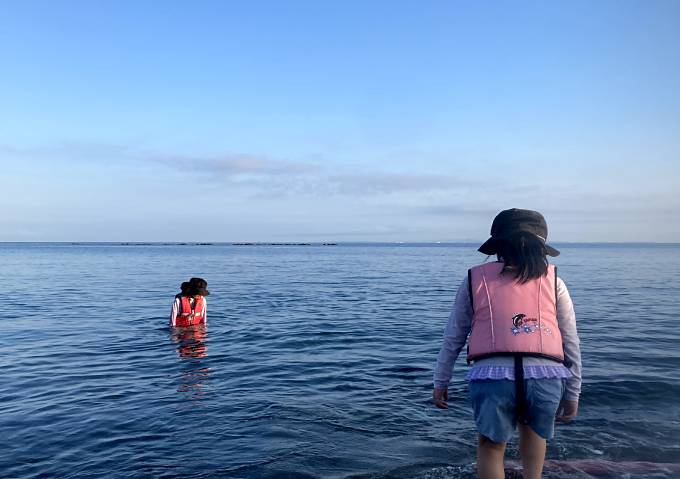 館山沖ノ島／家族カヤック（バイキングカヤック ニモ2+1）千葉県の穏やかな海